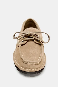 SERRAJE BOAT SHOES WITH SERRATED SOLE