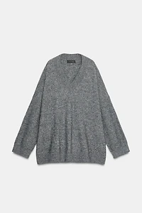 PULL OVERSIZE AVEC LAINE
