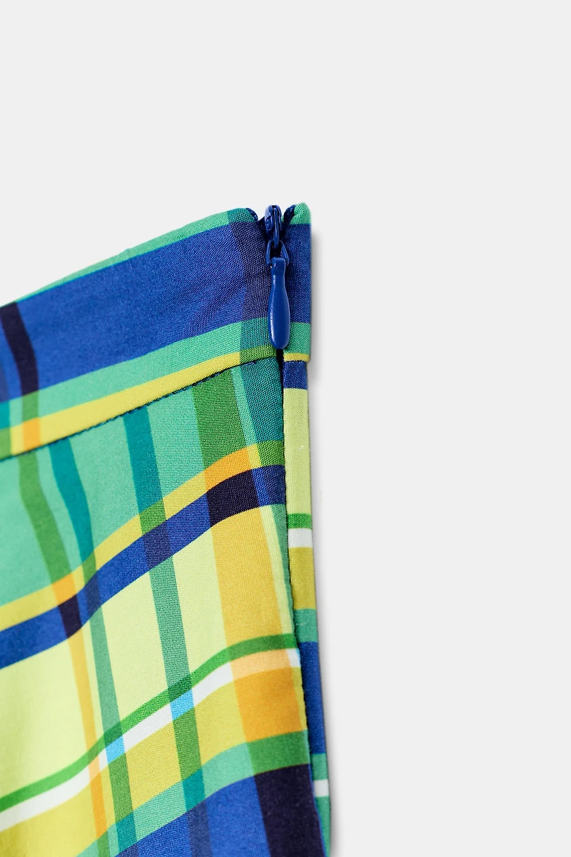 ZW COLLECTION PLAID MIDI SKIRT