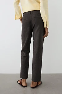 Pantalon slim en lin