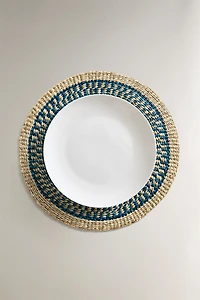 ROUND COLORED WOVEN PLACEMAT