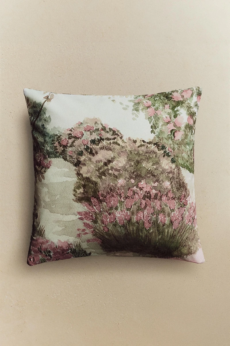 BUSH PRINT THROW PILLOW COVER