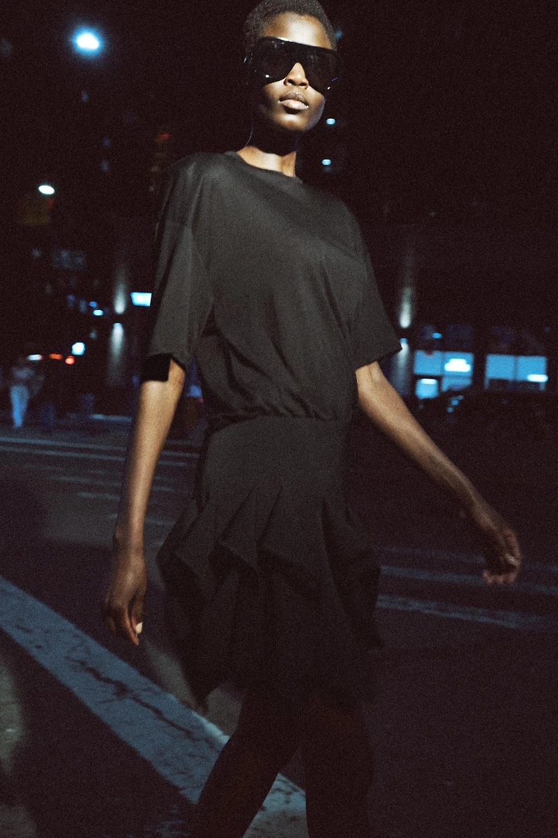 ZW COLLECTION RUFFLED MINI SKIRT