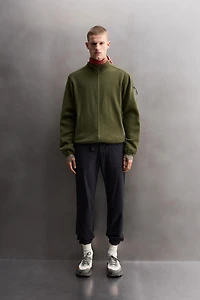 COMBINATION FLEECE CARDIGAN