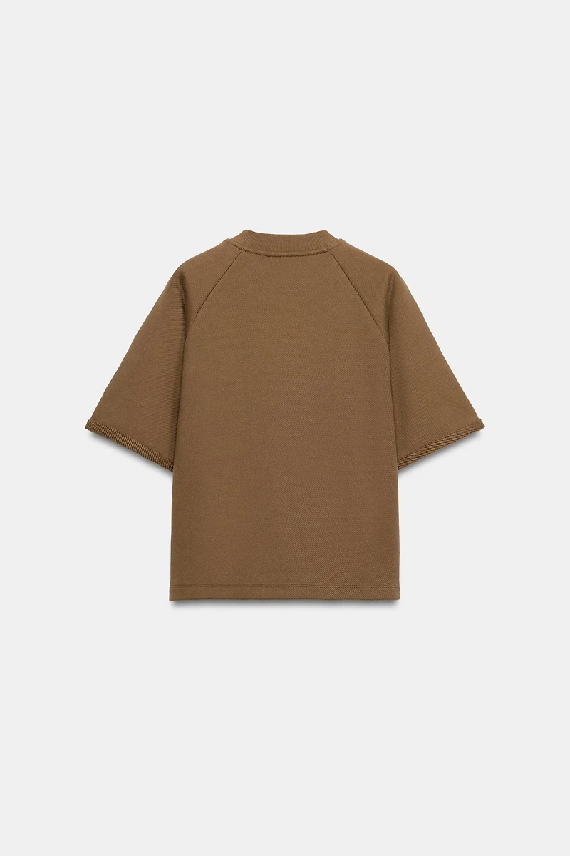 SHORT SLEEVE SWEATSHIRT