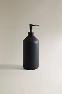 BLACK RESIN SOAP DISPENSER