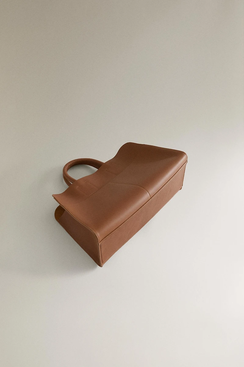 LEATHER MINI TOTE BAG