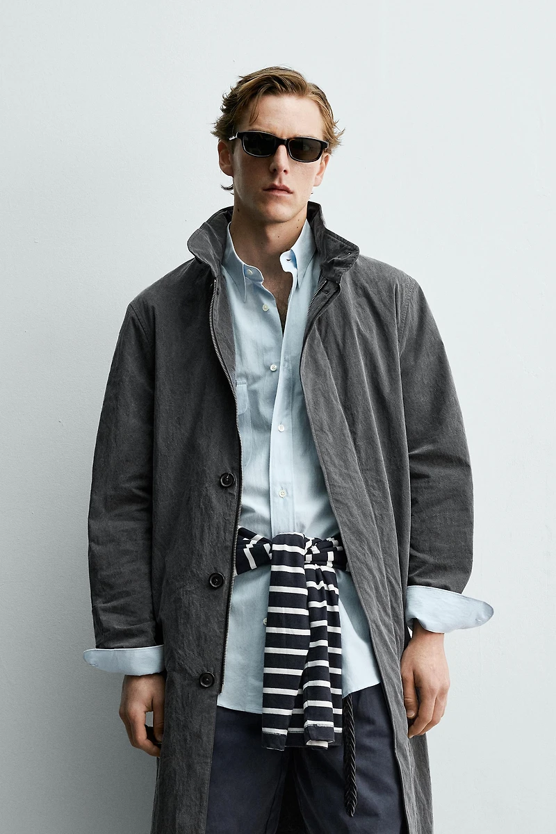 TRENCH LÉGER EFFET DÉLAVÉ AARON LEVINE X ZARA