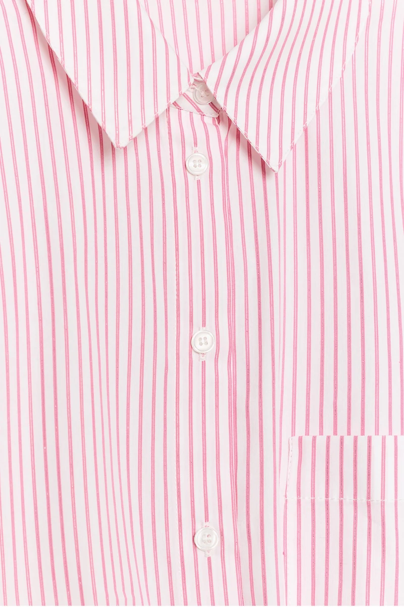CHEMISE À RAYURES FIL MÉTALLISÉ