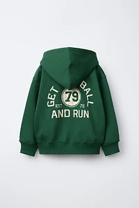 SWEAT À CAPUCHE JOGGING LETTRE