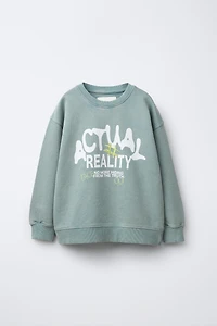 GRAFFITI PRINT SWEATSHIRT