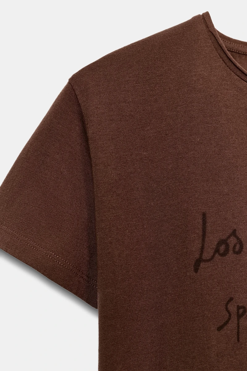 T-SHIRT INSCRIPTION MANCHES COURTES