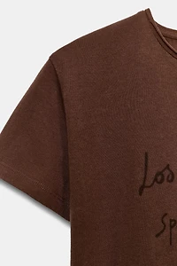 T-SHIRT INSCRIPTION MANCHES COURTES
