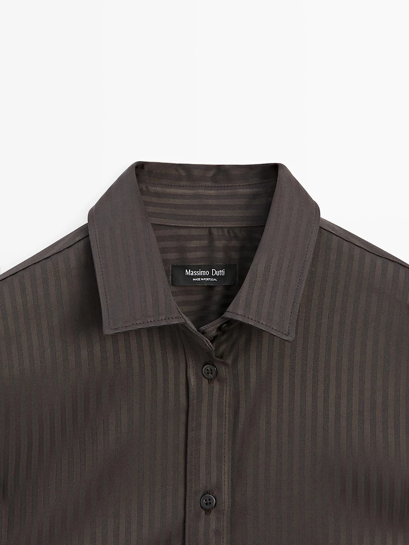 Chemisier fluide à rayures