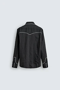 CONTRAST PIPING WESTERN SHIRT