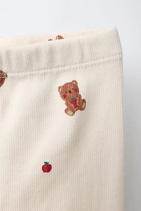 RIBBED BEAR LEGGINGS