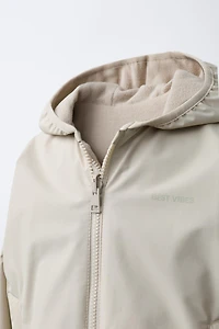 REVERSIBLE NYLON FLEECE JACKET