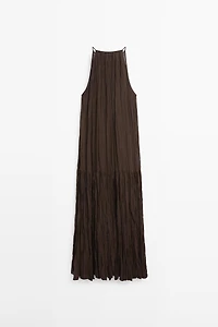 Robe midi fluide avec boutons