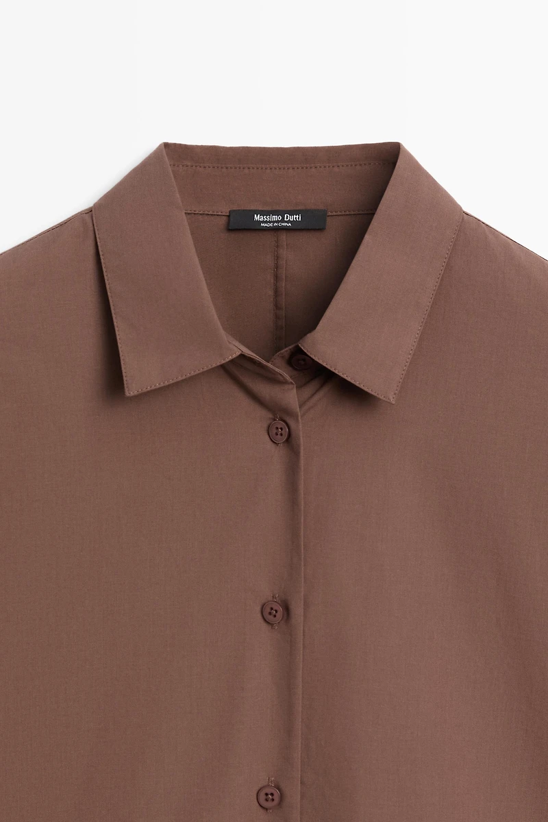 Cotton poplin shirt