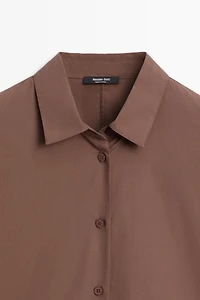 Cotton poplin shirt