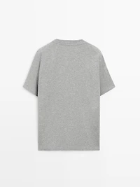 Short sleeve cotton melange T-shirt
