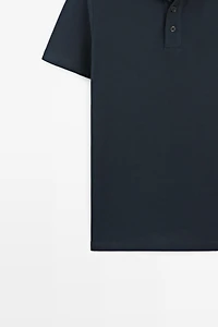Polo en piqué de pur coton