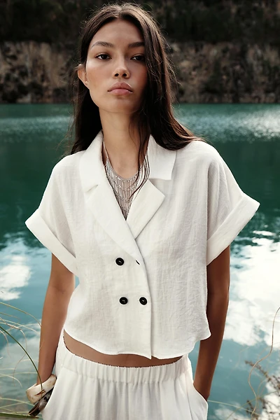 CHEMISE COURTE CROISÉE