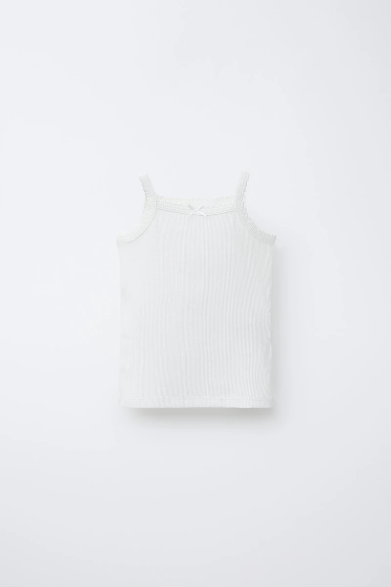 2-6 YEARS/ THREE-PACK OF RIBBED TANK TOPS