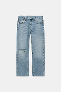 JEAN ZW COLLECTION DROIT TAILLE MOYENNE DÉCHIRÉ