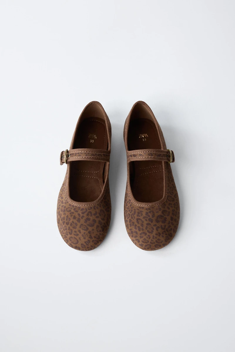 ANIMAL PRINT BALLET FLATS