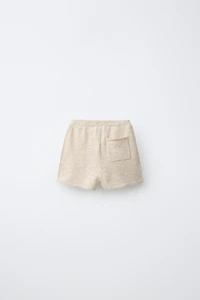 KNIT TEXTURED SHORTS
