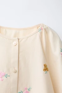 EMBROIDERED FLORAL SHIRT