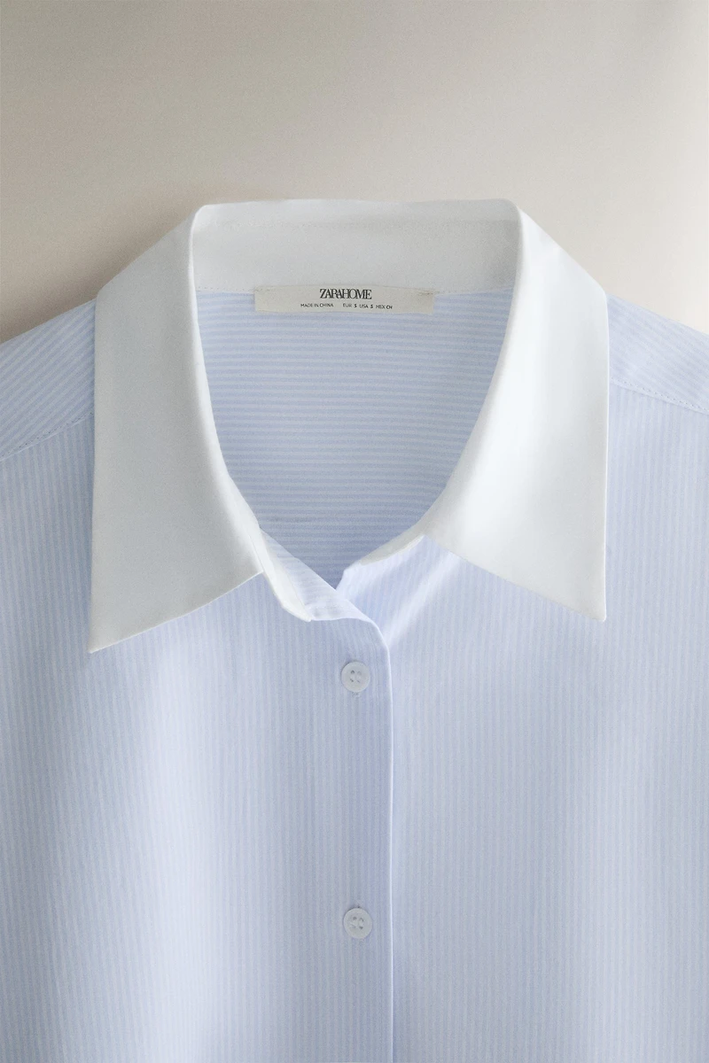 STRIPED SHIRT WITH COLLAR