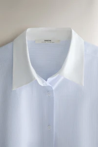 STRIPED SHIRT WITH COLLAR