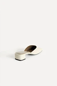 LEATHER HEELED MULES 50TH ANNIVERSARY