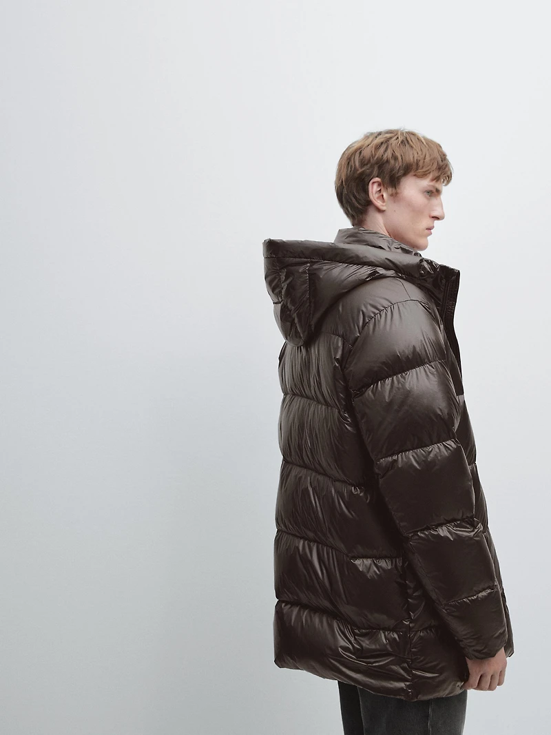 Water-repellent down blend jacket