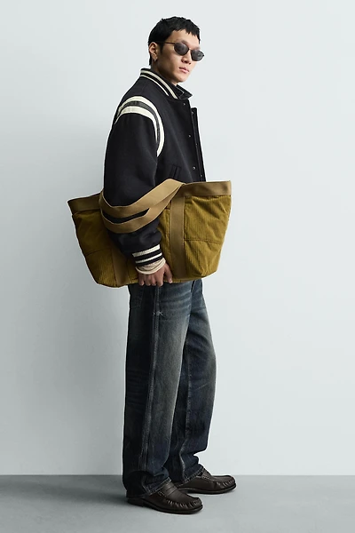 SAC SHOPPER EFFET CORDUROY
