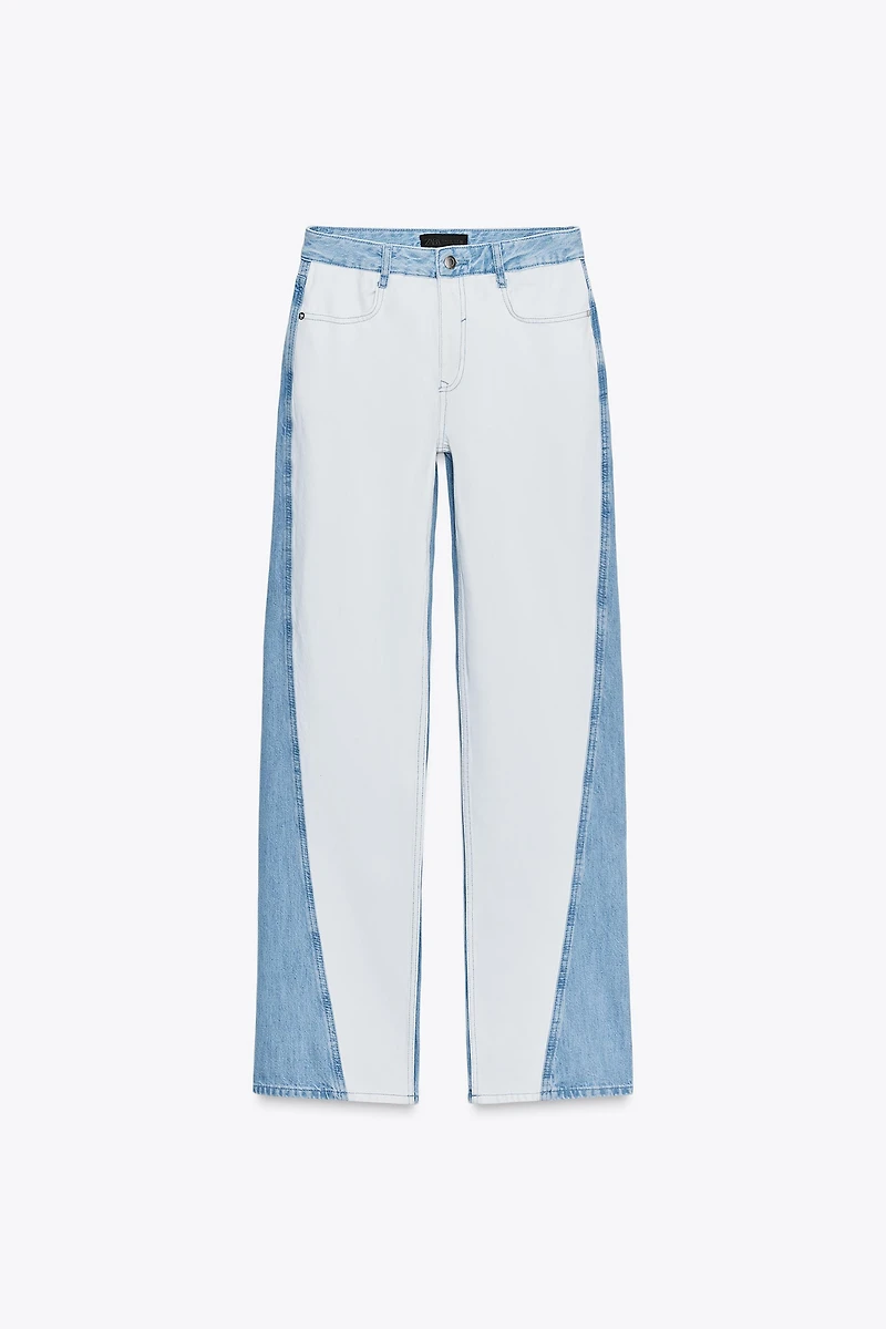 JEAN DROIT TAILLE MOYENNE COMBINÉ Z1975