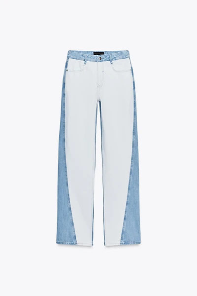 JEAN DROIT TAILLE MOYENNE COMBINÉ Z1975