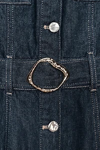 Z1975 BELTED DENIM DRESS