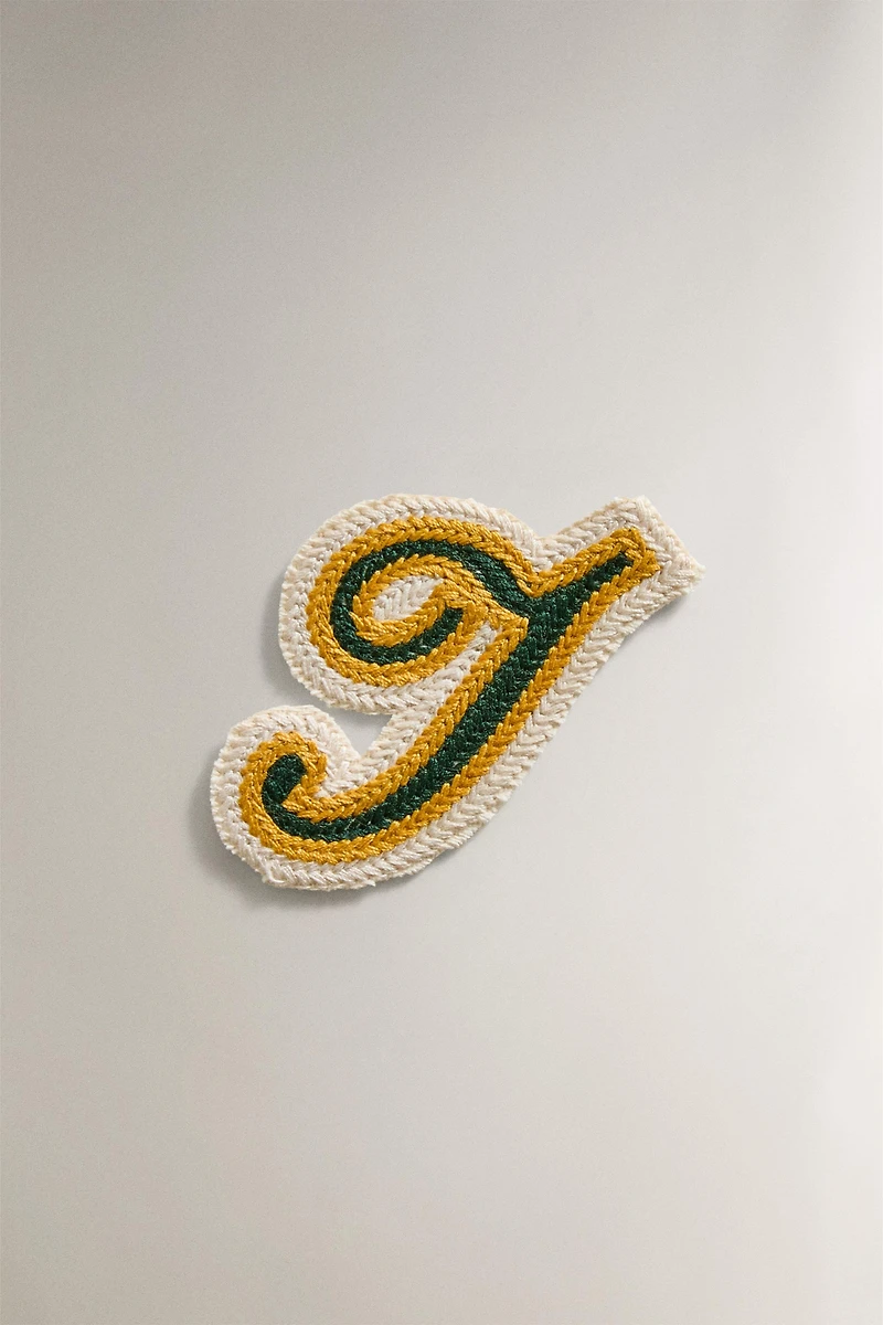 COTTON LETTER J PATCH