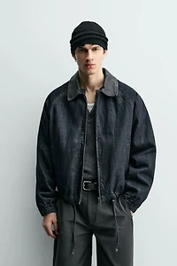 VESTE EN DENIM COL COMBINÉ