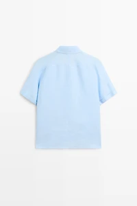Chemise manches courtes 100 % lin