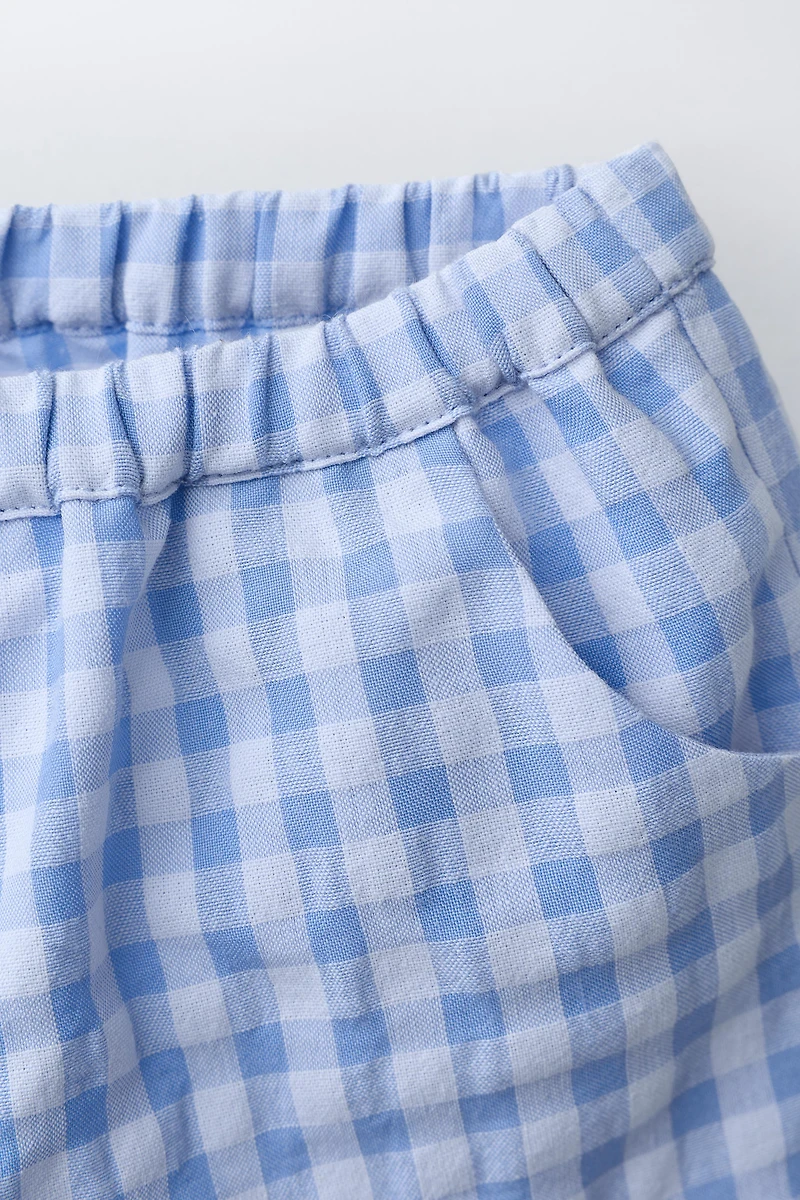 GINGHAM SHORTS