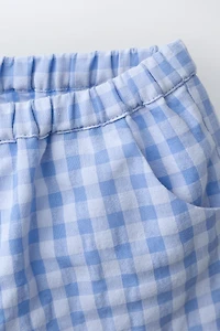 GINGHAM SHORTS
