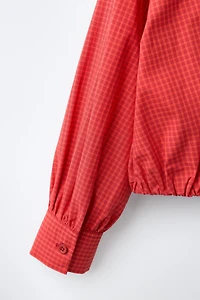 PLAID PRINT SHIRT