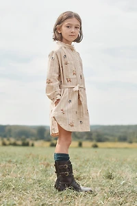 LIMITED EDITION FLORAL PRINT SHIRT DRESS