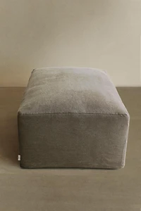 POUF LIN DÉLAVÉ DÉHOUSSABLE