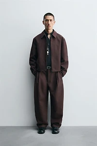 PANTALON BALLOON FIT À PLIS