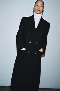 WOOL BLEND COAT ZW COLLECTION LIMITED EDITION